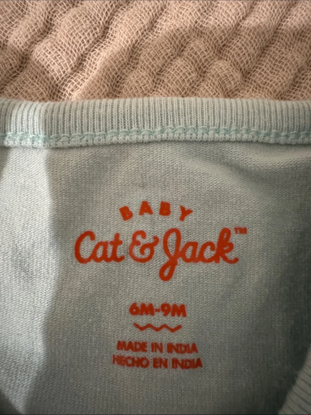 Cat & Jack Mint Green Bunny Ruffle Romper